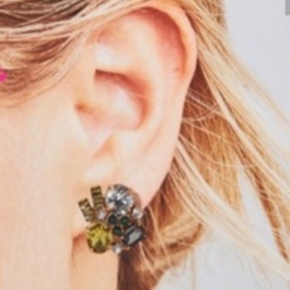 Stella & Dot Pouf Statement Earrings - Picture 2 of 3